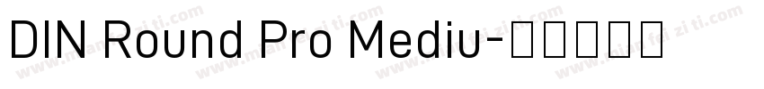 DIN Round Pro Mediu字体转换